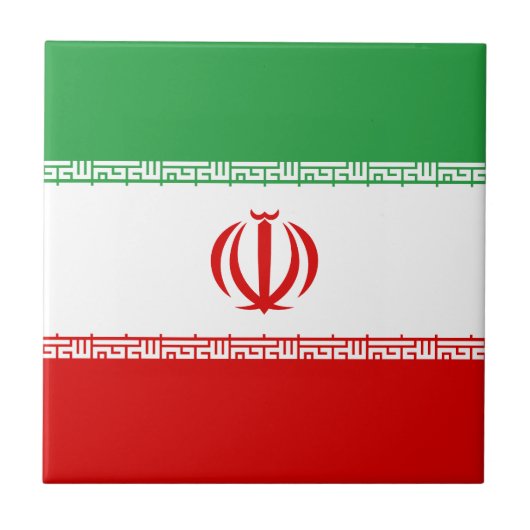 Iran vlag tegeltje (Voorkant)
