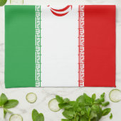 Iran vlag theedoek (Gevouwen)