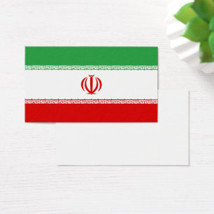 Iran vlag visitekaartje
