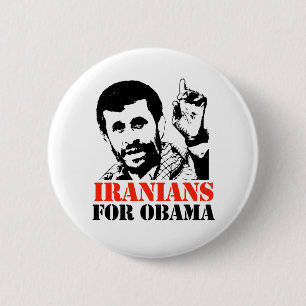 IRANIANS VOOR OBAMA RONDE BUTTON 5,7 CM