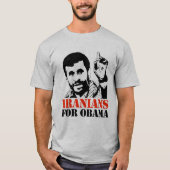 IRANIANS VOOR OBAMA T-SHIRT (Voorkant)