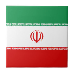 Irans vlag keramische tegel tegeltje