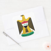 iraq embleem vierkante sticker (Envelop)