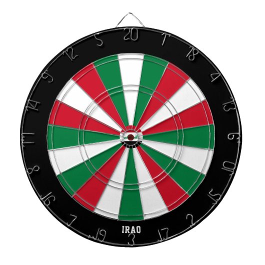 Iraq Flag Patriot's Bullseye Dartbord (Voorkant)