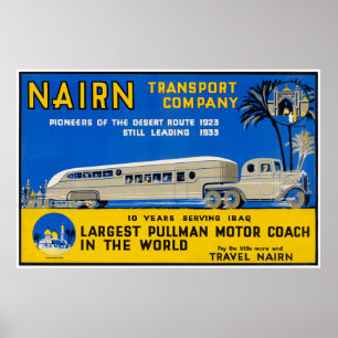 Iraq Nouvelle affiche de l'Vintage voyage Nairn