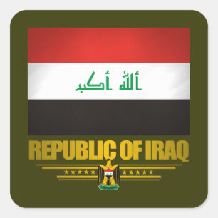 "Iraqi Pride" Vierkante Sticker