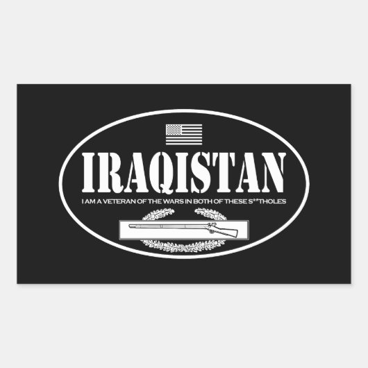 Iraqistan CIB Rechthoekige Sticker (Voorkant)