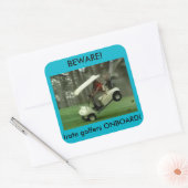 Irate golfers aan boord sticker (Envelop)