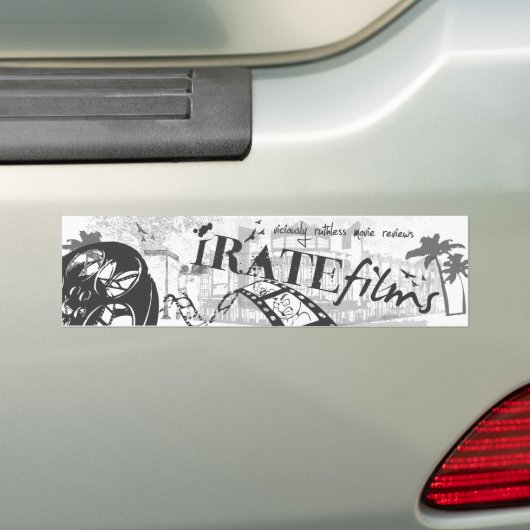 iRATE-sticker Bumpersticker (Op auto)