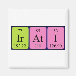 Irati periodieke tabelnaam magneet
