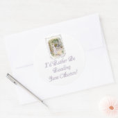 IRBR Jane Austen ! Autocollants ronds, 2 tailles (Enveloppe)