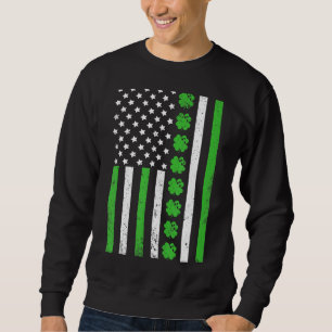 Ireland Bowling Sport Usa Flag Shamrock St Patrick Trui
