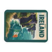 Ireland Cliffs of Moher Illustration Travel Art Magneet (Horizontaal)