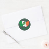Ireland Cricket Ronde Sticker (Envelop)
