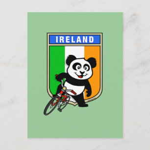 Ireland Cycling Panda Briefkaart