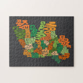 Ireland Eire County Text Map Legpuzzel (Horizontaal)