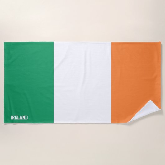 Ireland Flag Splendid Patriotic Strandlaken (Voorkant)
