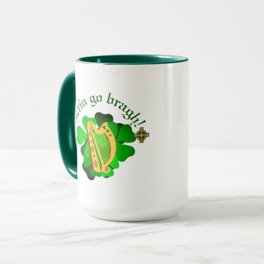 Ireland forever/Erin go bragh/harp Mok (Voorkant links)