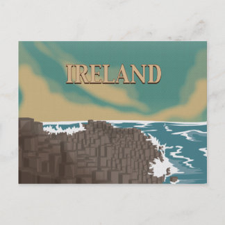 Ireland Giants Causeway Travel Poster Briefkaart