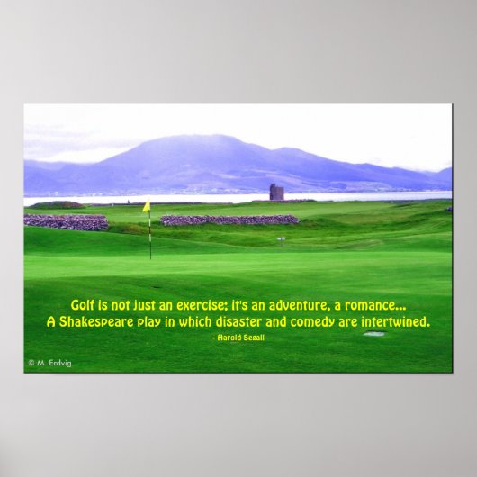 Ireland Golf Course Print (Voorkant)