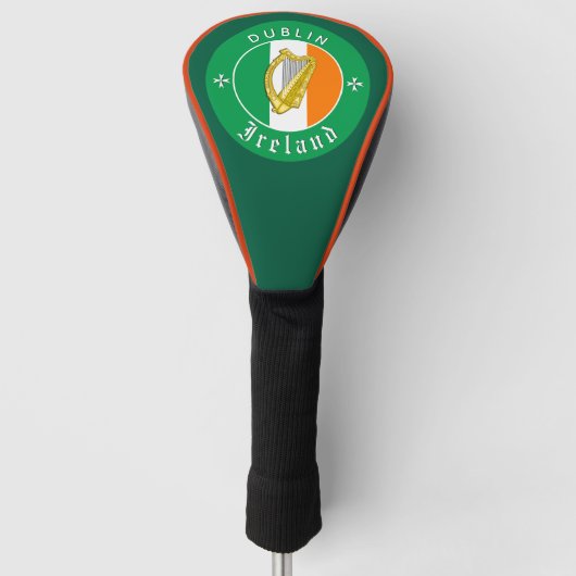 Ireland Golfing, Hoesjes, Dublin, Irish Flag Golfheadcover (Voorkant)
