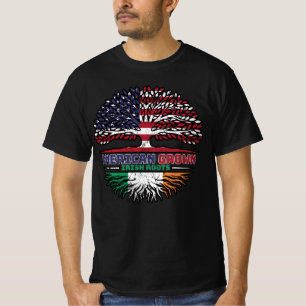 Ireland Irish US American USA United States Tree T-shirt