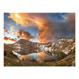 Ireland Lake Sunrise - Yosemite Foto Afdruk