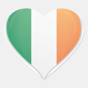 Ireland love flag pride hart sticker