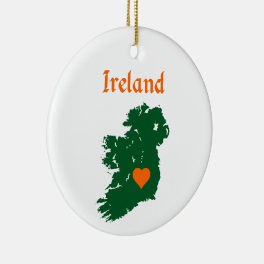 Ireland Map Keramisch Ornament (Rechts)
