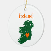 Ireland Map Keramisch Ornament (Links)