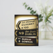 Ireland Roadside Signs Briefkaart (Staand voorkant)