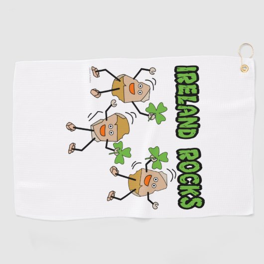 Ireland Rocks Golfhanddoek (Horizontaal)
