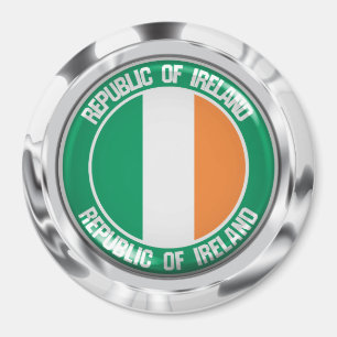 Ireland Round Emblem Magneet