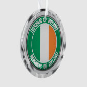 Ireland Round Emblem Ornament (voorkant)