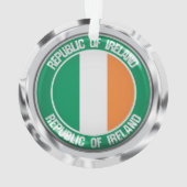 Ireland Round Emblem Ornament (achterkant)
