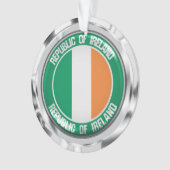 Ireland Round Emblem Ornament (voorkant)