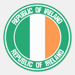 Ireland Round Emblem Ronde Sticker