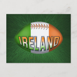 Ireland Rugby Ball Briefkaart