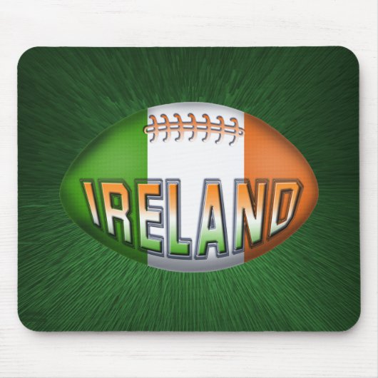 Ireland Rugby Ball Muismat (Voorkant)