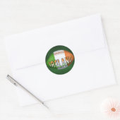 Ireland Rugby Ball Ronde Sticker (Envelop)