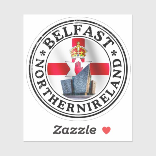 Ireland Seal Sticker Round Flag For Laptop Book (Feuille)