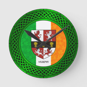 Ireland Shamrock Flag - Murphy Ronde Klok