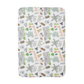 Ireland Sketch Doodle Pattern Badmat (Voorkant Verticaal)