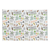 Ireland Sketch Doodle Pattern Kussensloop (Achterkant-Rechts)