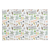 Ireland Sketch Doodle Pattern Kussensloop (Voorkant-Rechts)