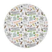 Ireland Sketch Doodle Pattern Snijplank (Voorkant)