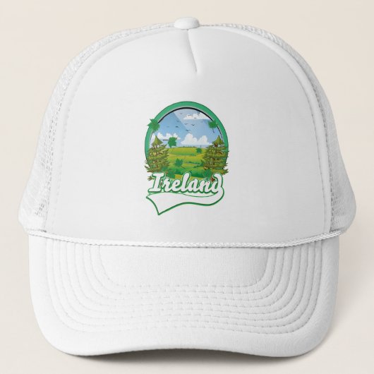 Ireland Travel logo Trucker Pet (Voorkant)