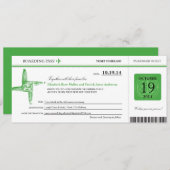 Ireland Wedding Boarding Pass Kaart (Voorkant / Achterkant)
