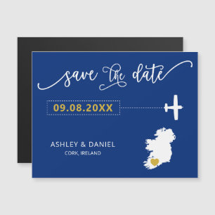 Ireland Wedding Save the Date Kaart, Kaart