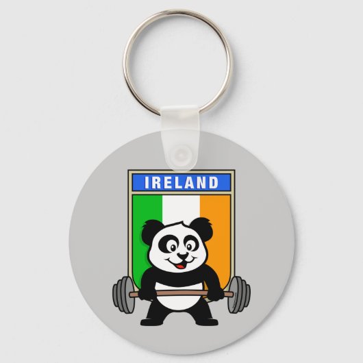 Ireland Weightlift Panda Sleutelhanger (Voorkant)